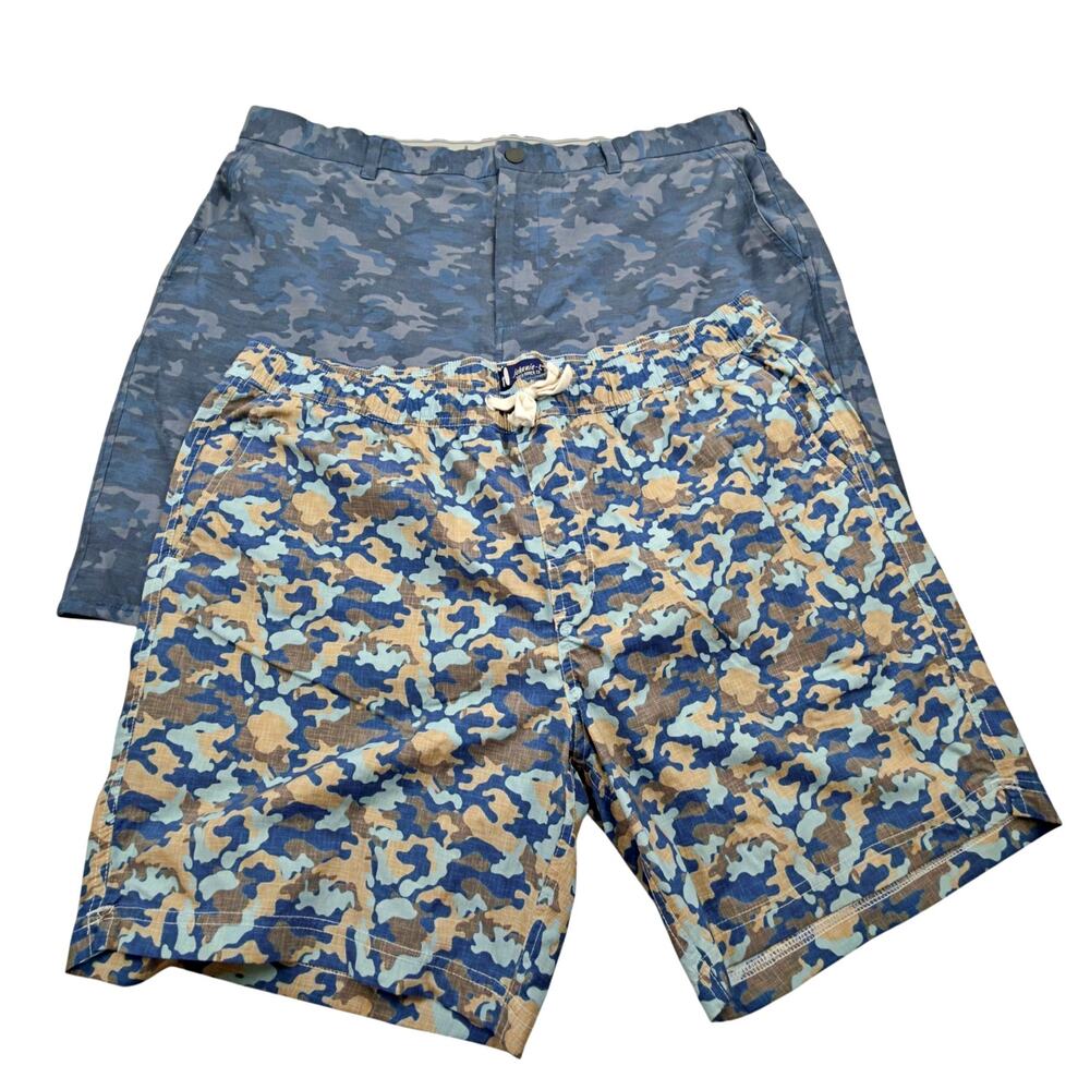Johnnie-O Men's X-L Lot 2 Camo Prep-Performance Shorts Swim Shorts
